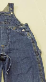 gefütterte Jeanslatzhose Gr. 86 (294)